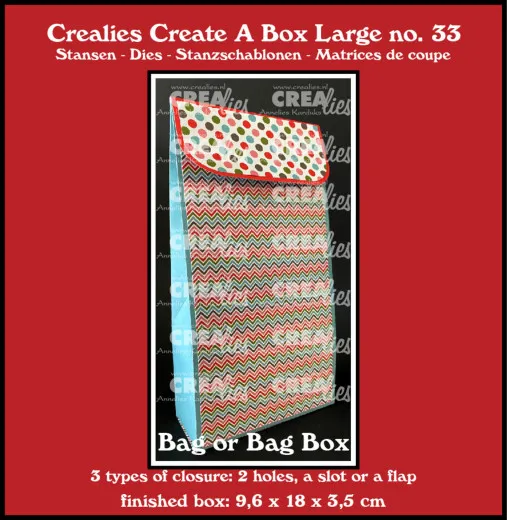 CREAlies Create A Box - No. 33 - Large Bag / Box for Gifts and Advent