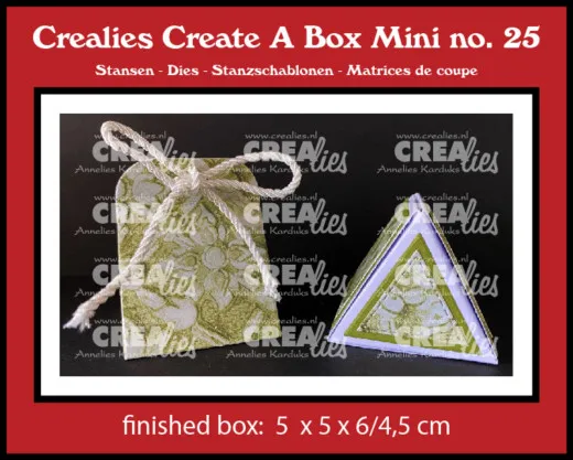 CREAlies Create A Box - No. 25 - mini dreieckige Box