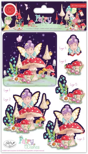 3D Decoupage Set - Fairy Wishes