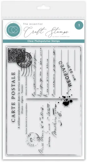 Clear Stamps - The Collector - Old Postcard