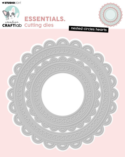 Studio Light - Essentials Cutting Dies - Nested Circles Hearts