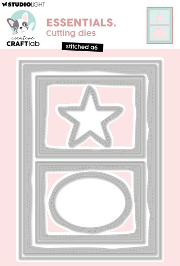 Studio Light - Cutting Dies - Essentials - Stitched A6