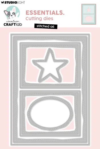 Studio Light - Cutting Dies - Essentials - Stitched A6