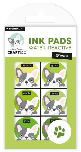 Studio Light - Essentials Nr. 22 - Water-Reactive Ink Pads - Greens