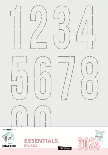 Studio Light - Masks / Stencils - Essentials Nr. 274 - Numbers