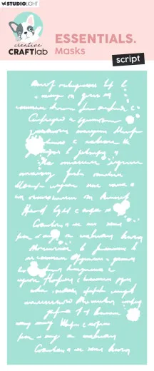 Studio Light - Masks / Stencils - Essentials Mask Nr. 411 - Script
