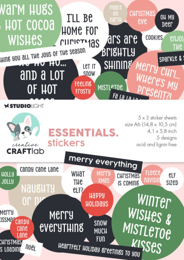 Studio Light - Essentials Stickers - Merry Everything