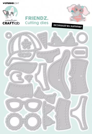 Studio Light Cutting Dies - Friendz Nr. 834 - Accessoires Summer