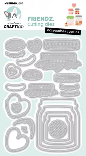 Studio Light Cutting Dies - Friendz Nr. 968 - Accessoires Cookies