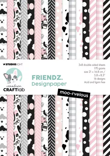 Studio Light Cardstock - Friendz Nr. 134 - Moo-Rvelous