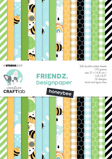 Studio Light A5 Paper Pad - Friendz Nr. 87 - Honeybee