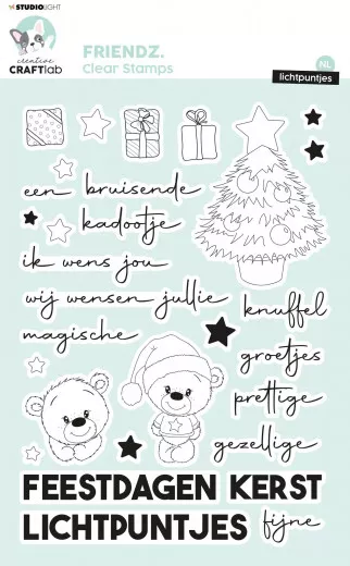 Studio Light Clear Stamps - Friendz Nr. 510 - Lichtpuntjes (NL)