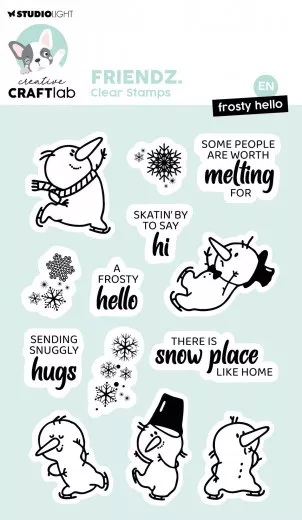 Studio Light Clear Stamps - Friendz Nr. 570 - Frosty Hello