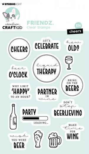 Studio Light Clear Stamps - Essentials Nr. 660 - Cheers (EN)