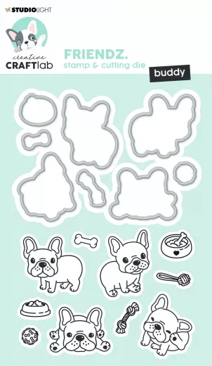 Clear Stamps and Cutting Die - Mini Friendz Nr. 54 - Buddy