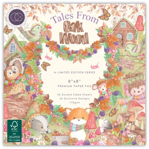 Tales from Oak Wood - 8x8 Inch Premium Paper Pad