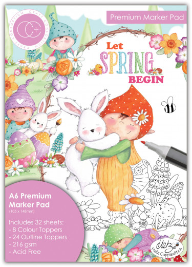 Let Spring Begin - A6 Premium Marker Pad