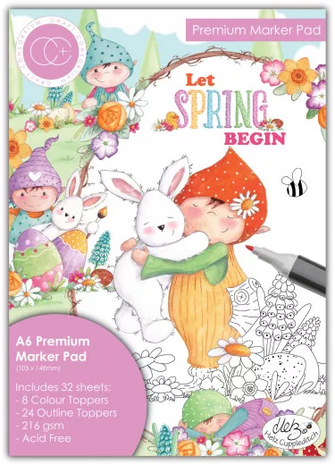 Let Spring Begin - A6 Premium Marker Pad