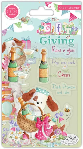 Clear Stamps - Pop The Cork, The Gift Of Giving