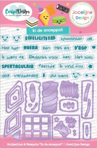 CarlijnDesign - Dies + Clear Stamps - In de Snoeppot