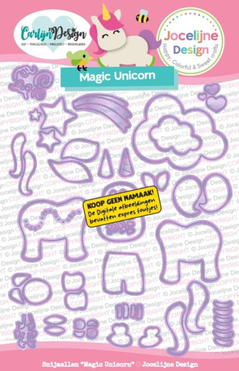 CarlijnDesign Cutting Dies - Magic Unicorn by Jocelijne Design