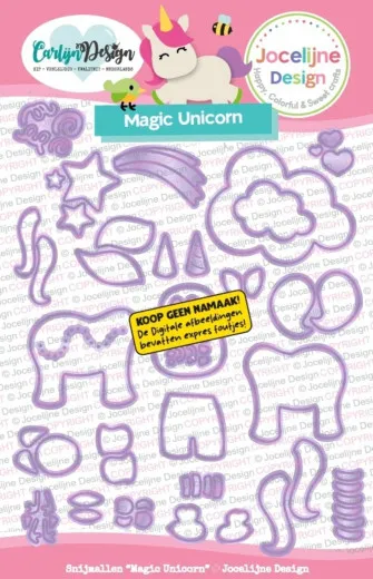 CarlijnDesign Cutting Dies - Magic Unicorn by Jocelijne Design