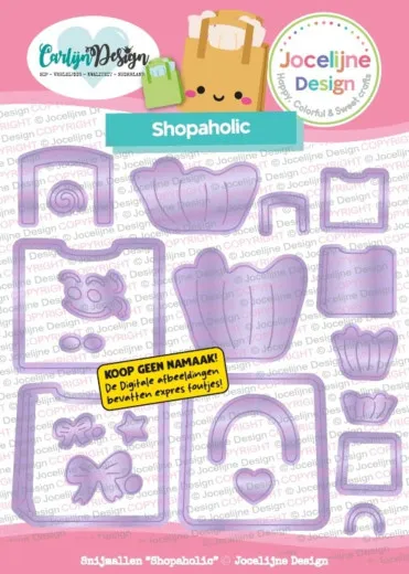 CarlijnDesign Cutting Dies - Shopaholic by Jocelijne Design