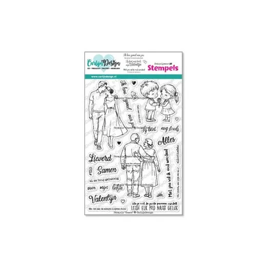 CarlijnDesign Clear Stamps - Samen (NL)