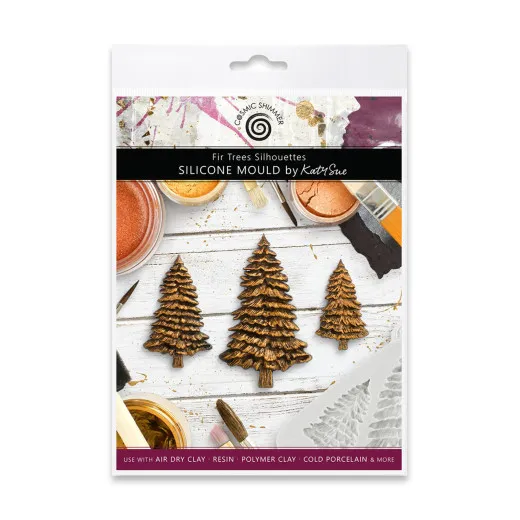 Katy Sue Designs - Silicone Mould - Fir Trees Silhouettes