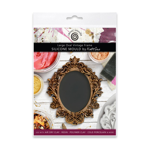 Katy Sue Designs - Silicone Mould - Large Oval Vintage Frame