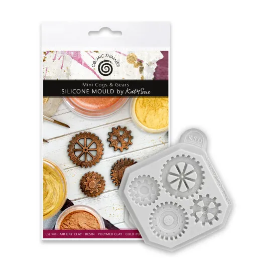 Katy Sue Designs - Silicone Mould - Mini Cogs & Gears