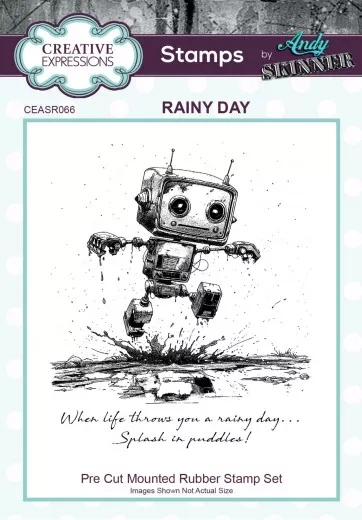 Cling Stamps - Designs by Andy Skinner - Botology - Rainy Day