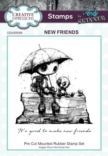 Cling Stamps - Designs by Andy Skinner - Botology - New Friends