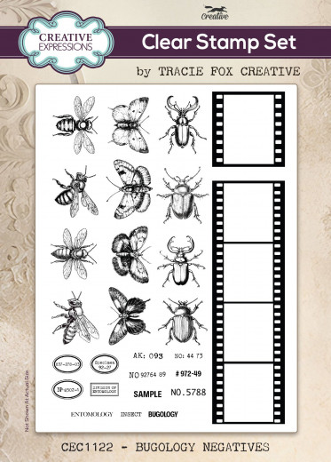 Clear Stamps - Designs by Tracie Fox - Bugology Negatives