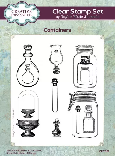 Clear Stamps - Designs by Taylor Made Journals - Containers