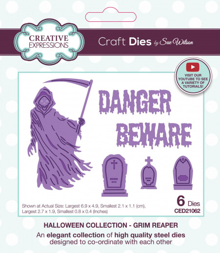 Craft Dies by Sue Wilson - Halloween Grim Reaper