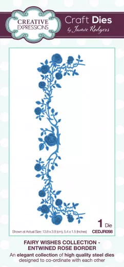 Metal Cutting Die - Fairy Wishes - Entwined Rose Border