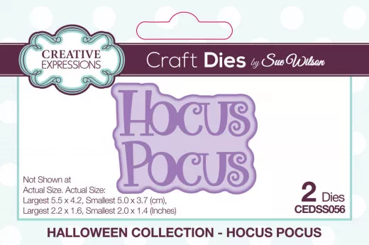 Craft Dies by Sue Wilson - Halloween Shadowed Sentiments Hocus Pocus