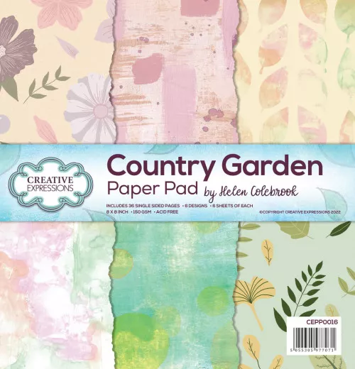 Country Garden 8x8 Paper Pad