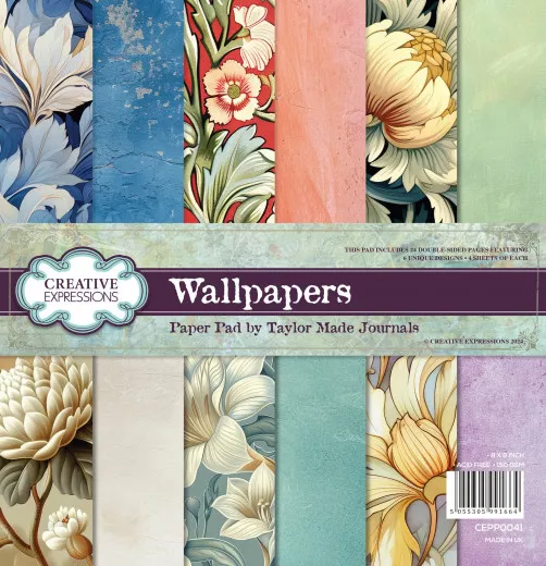 Taylor Made Journals - Wallpapers - 8x8 Paper Pad