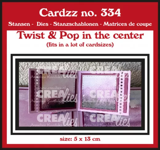 CREAlies Cardzz - Nr. 334 - Twist & Pop In The Center