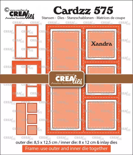 CREAlies Cardzz - Nr. 575 - Frame & Inlays Xandra (3x square 1x rectangle)