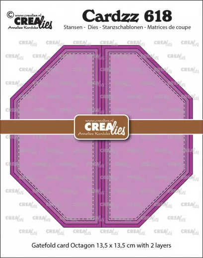 CREAlies Cardzz - Nr. 618 - Gatefold Card Octagon