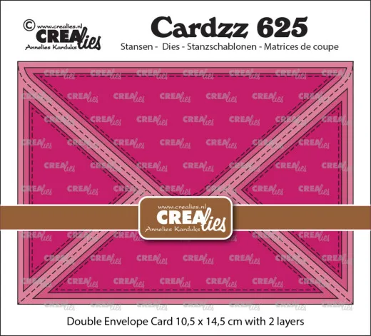 CREAlies Cardzz - Nr. 625 - Double Envelope Card Rectangle