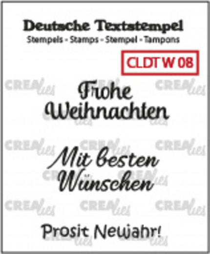 Clear Stamps Text (DE) - Frohe Weihnachten 08