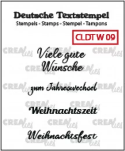 Clear Stamps Text (DE) - Frohe Weihnachten 09