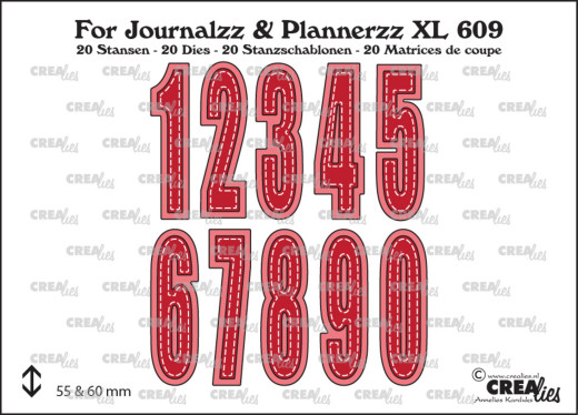 Journalzz and Plannerzz Stanze Nr. 609 - Numbers XL with Shadow
