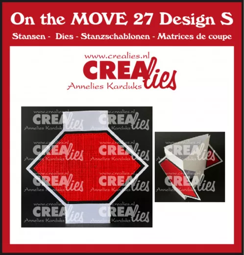 CREAlies On The MOVE Nr. 27 - Design S - Triangle Fold Card Half Diamonds