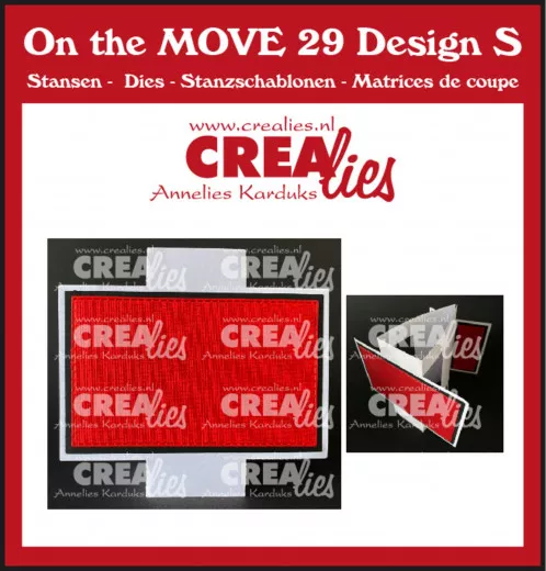 CREAlies On The MOVE Nr. 29 - Design S - Triangle Fold Card Half Squares