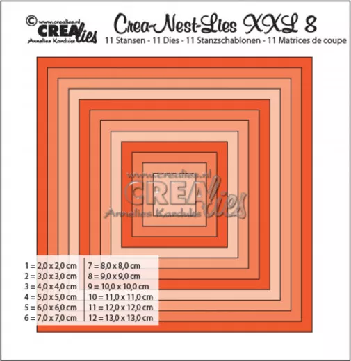 Crea-Nest-Lies XXL Stanze - Nr. 8 - Quadrat basis